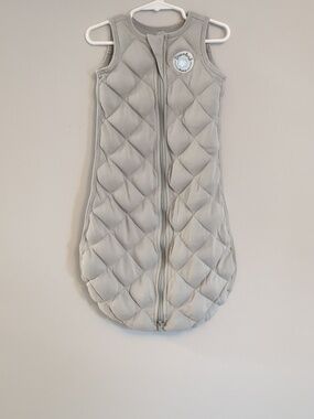 Dreamland Baby Dream Weighted Gray Grey Cotton Quilted Sleep Sack 6–12 Months